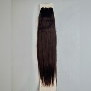 18 In 100% Human hair Weave Hair  Extensions #2  Dark Brown